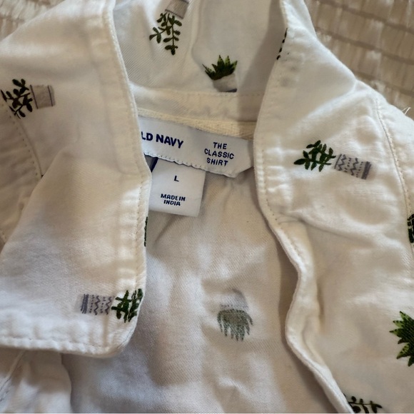 ON White Button Down Potted Plants large - Picture 4 of 4